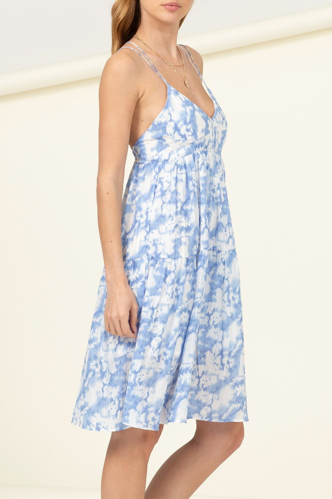 Robe Courte pour Femme à Bretelles Tissées