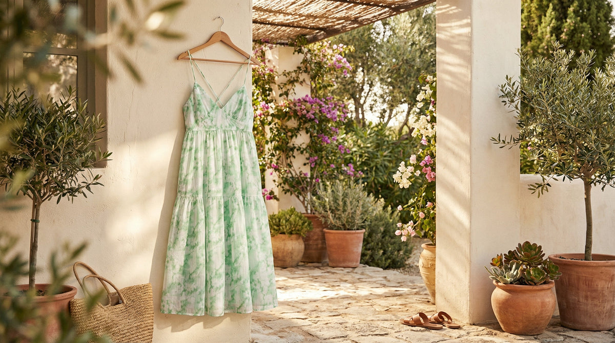 Robe Courte pour Femme à Bretelles Tissées